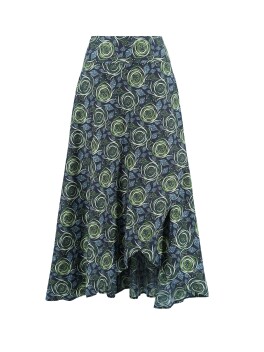 Ethnic patterned split skirt