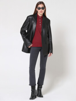 Polo model sweater with ethnic decorations - 3