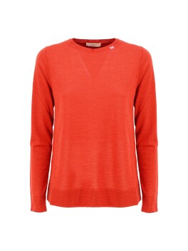 Maglia girocollo in lana biologica