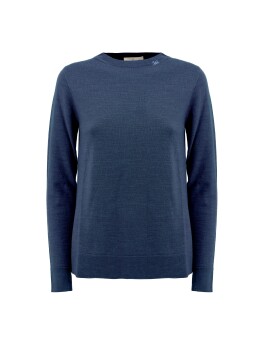 Maglia girocollo in lana biologica