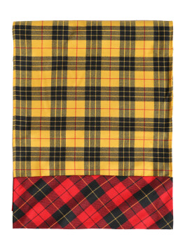 Sciarpa in lana double-face in tartan