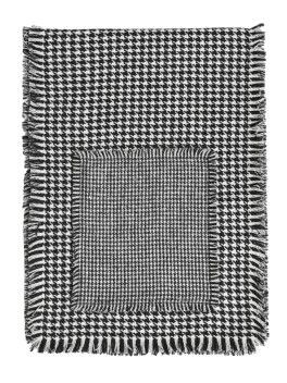 Houndstooth maxi scarf