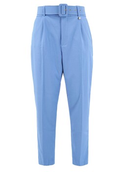 Pantaloni cigarette-fit con cintura