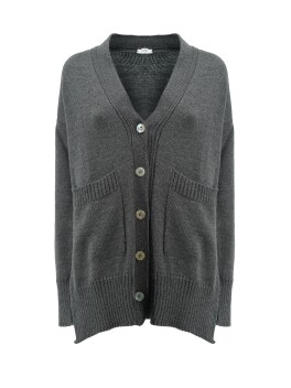 Cardigan con bottoni effetto madreperla