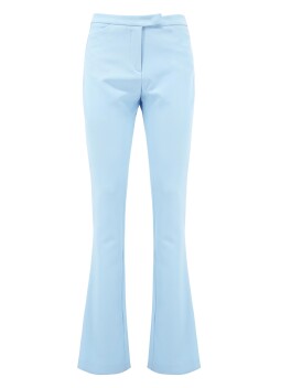 Fluid trousers with back slit