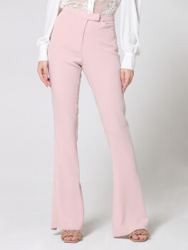 Pantaloni fluidi con spacco posteriore - 3