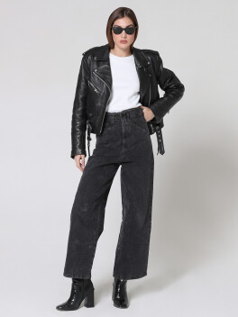 Ribbed T-shirt with shoulder pads - 3