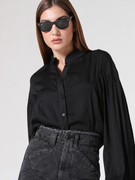 Camicia con maniche a sbuffo - 3