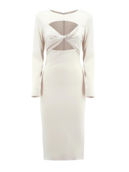 Vestito longuette con cut out