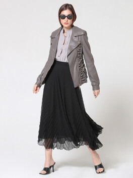 Long pleated skirt - 3