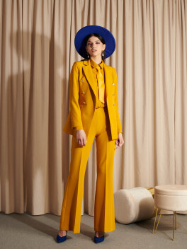 Camicia in georgette scivolata