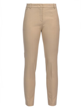 Cigarette fit trousers in fabric stitch