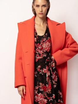 Cappotto cocoon in panno - 3