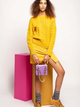 Pullover a maxi trecce - 3