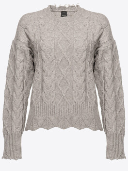 Pullover a maxi trecce