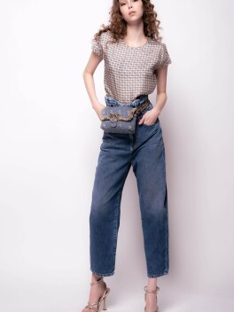 Blusa stampa logo - 3