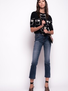 Jeans bootcut con cintura Love Birds - 3