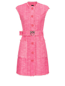 Vestito smanicato in stuoia