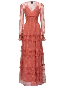 Maxi vestito in pizzo