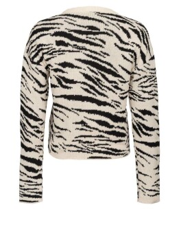 Maglia in eco cotone jacquard con stampa tigre - 3