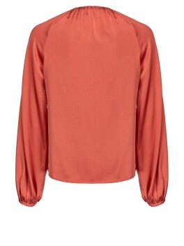 Blusa in satin stretch - 3