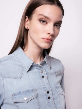Camicia in denim twill leggero - 3