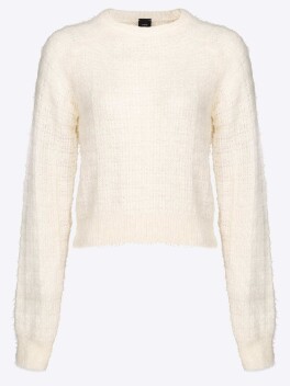 Pullover fluffy in misto alpaca