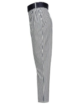 Pantaloni cigarette-fit a righe - 3