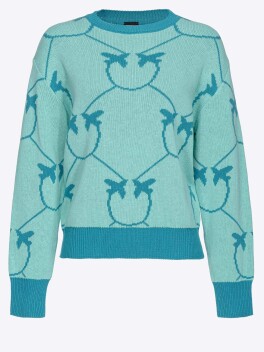 Pullover jacquard monogram