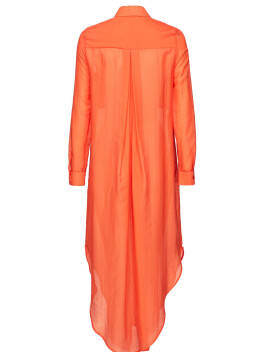 Maxi camicia in voile di cotone - 3