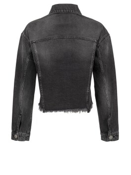 Giubbino in denim black - 3