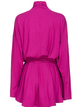 Mini dress dolcevita jersey fluido - 3