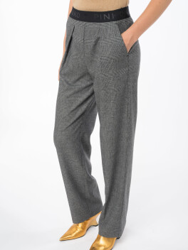 Pantaloni principe di Galles con elastico in vita - 3