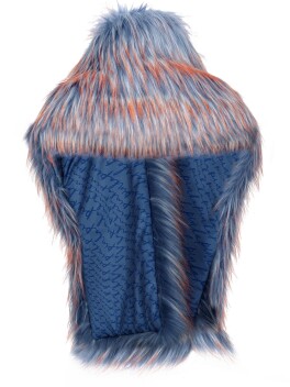 Stola similvolpe colorata - 3