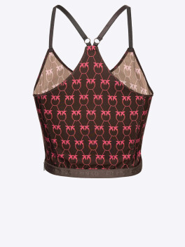 Top Love Birds georgette stretch - 3