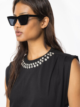 T-shirt con cristalli - 3