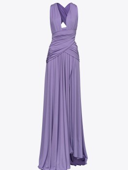 Vestito lungo con incroci e drappeggi - 3