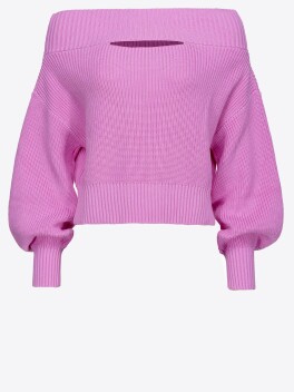 Pullover costa inglese con spalle scoperte - 3