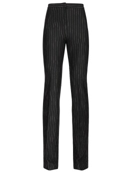 Pantaloni flared gessati - 3