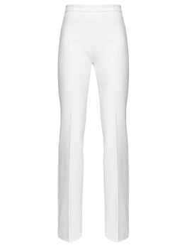 Pantaloni flared in crêpe