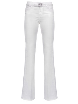Flare jeans in cotton bull