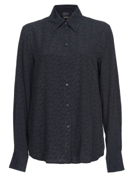 Camicia jacquard logo