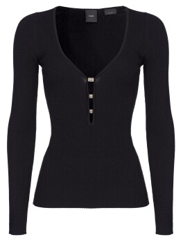 Close-fitting long-sleeved top