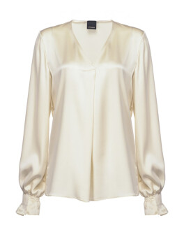 Blouse in silk satin