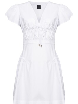 Short dress in cotton poplin