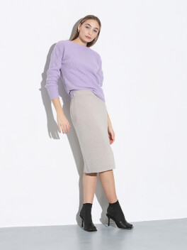 Crewneck worked in corncob stitch - 3