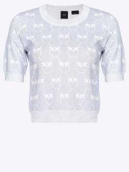 Maglia corta Monogram lurex