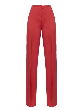 Pantaloni flare-fit in satin