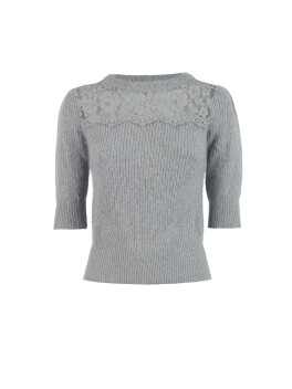 Sweater with lace