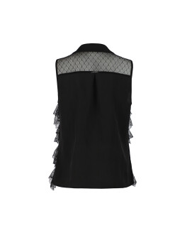 Camicia smanicata di pizzo - 3